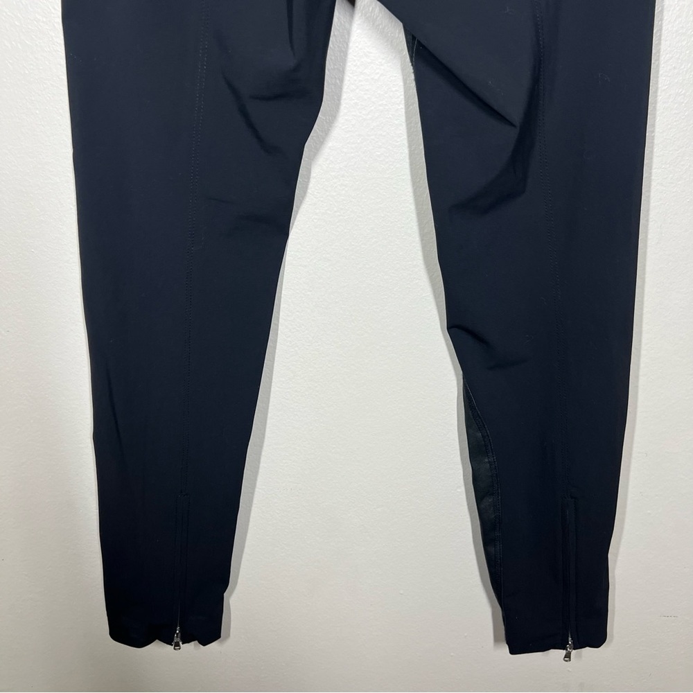 Kaufman Franco Womens Black Faux Leather Zipper Ponte Moto Grunge Pant Size 10 - Picture 10 of 11